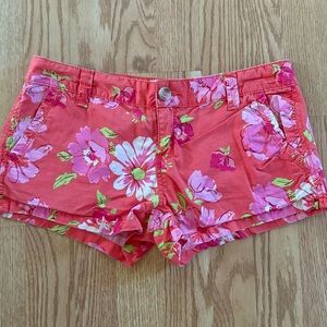 Floral Coral Women's Shorts